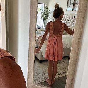 Salmon colored summer dress size small